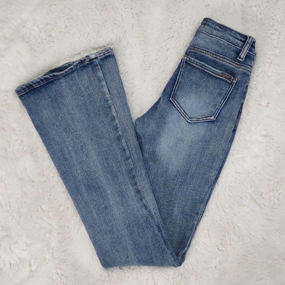 DISCLOSURE Blue Flare Wide Leg Jeans - Picture 15 of 16